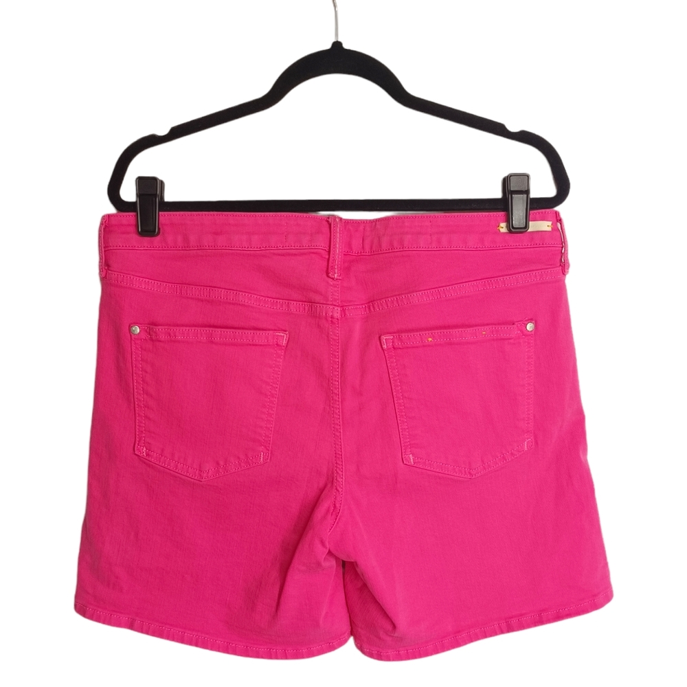 ANTHRO PILCRO AND THE LETTERPRESS Vibrant Pink Stet Denim Stretch Shorts 31